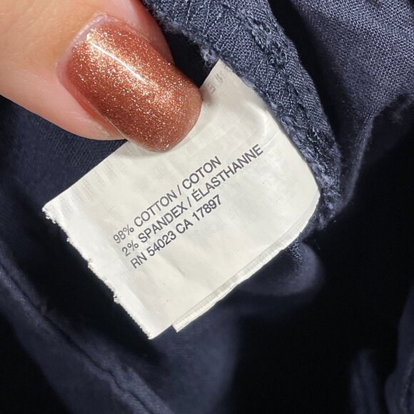 NEW Gap Pants Womens 8 blue chino aubrey straight leg classic preppy - Picture 7 of 12